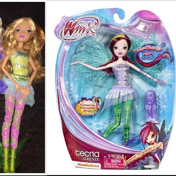 Winx Club SIRENIX TECNA & Flora dolls 2013 Jakks Pacific 11.5" - Picture 1 of 5